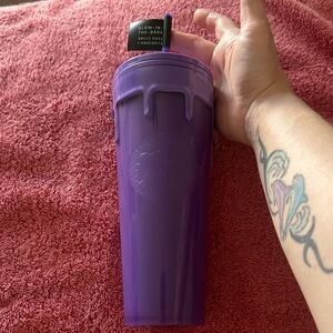 Starbucks Purple Drip-Top Glow Tumbler with Straw